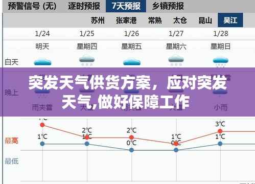 突发天气供货方案,应对突发天气,做好保障工作
